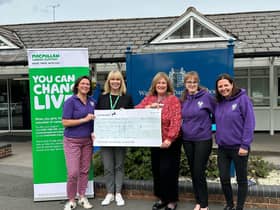 Left to right - Kirstian Frost (WSPA Committee Member), Sarah Adwick (Relationship Fundraising Manager, Macmillan Cancer Support), Hellen Dodsworth (Headmistress, Warwick Preparatory School), Helen Owen (WPSA Committee Member), Julie Moon (WPSA Committee Member). Photo supplied