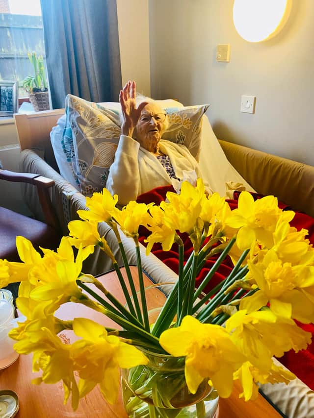 'Peggy' celebrates her 104th birthday.