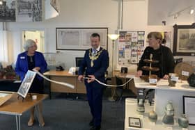 Left to right shows: Paula Fletcher a member of staff at the Visitor Information Centre, the Mayor of Warwick Cllr Oliver Jacques and Liz Healey, manager of the Visitor Information Centre. Photo supplied