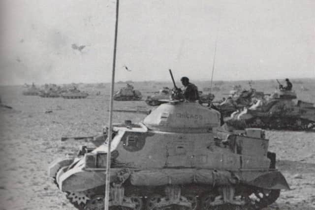 Warwickshire Yeomanry Tanks at The Battle of El Alamein 80 years ago. Photo supplied by Warwickshire Yeomanry Museum