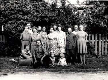 An old photograph of his family in Trycze (Belarus now)