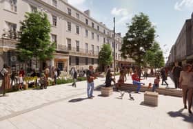 A computer generated image of how the Parade could look if it is pedestrianised. Picture supplied.