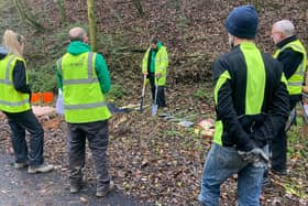 Sustrans volunteers planting around 250 trees and shrubs along Warwickshire’s longest greenway - the Lias Line - during the end of 2022 and at the start of 2023. Photo supplied by Sustrans