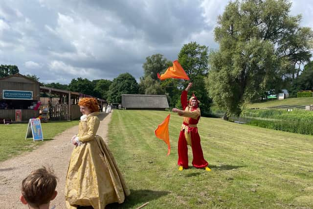 The jester entertaining crowds. Photo by Kirstie Smith