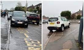 Police crackdown on selfish parking.