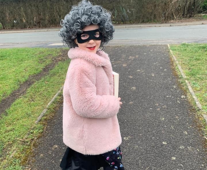 Maisie, 6, as Gangsta Granny.