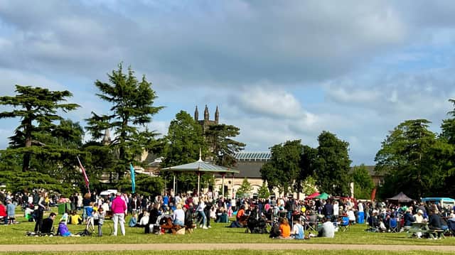 A large crowd attended The Right Royal Picnic event.