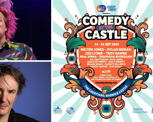 This September, Warwick Castle, in partnership with CLOSEUP COMEDY and Digbeth Dining Club, is set to host a three-day comedy festival ‘Comedy at the Castle' featuring some of the biggest names in comedy. Photo supplied by Warwick Castle