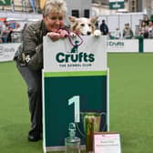 Mary Ray and Lyric, Obedience Championship. Credit David Midgley and The Kennel Club.