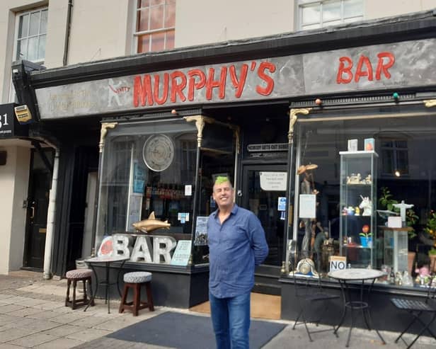 Kevin Murphy outside Murphy's Bar.
