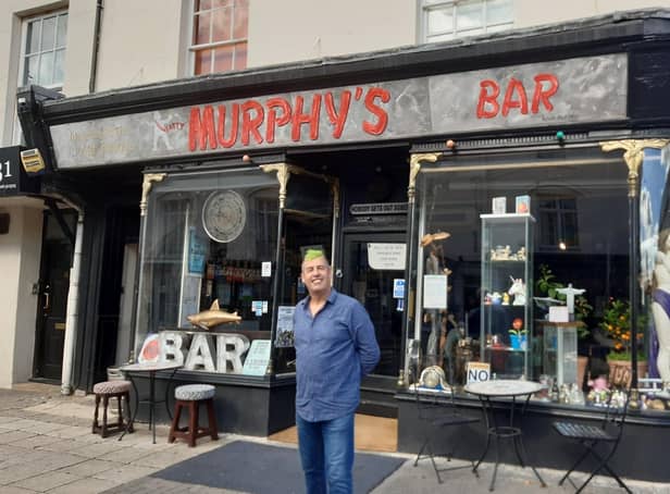 Kevin Murphy outside Murphy's Bar.