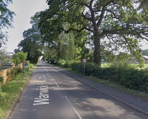 The 30mph speed reduction on Warwick Road in Kenilworth will be extended by 230m southwards to start just after the cricket pitch. A total of eight speed cushions approximately 65m apart will be added to the road and associated street lighting will also be provided. Photo by Google Streetview