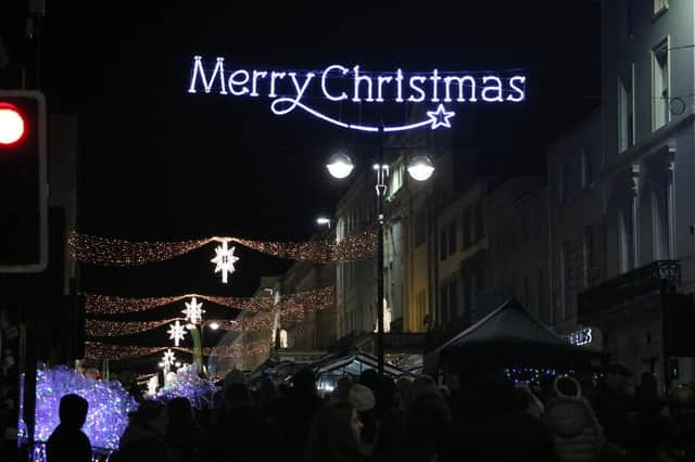 The Leamington Christmas lights switch-on 2023. Picture courtesy of Warwick District Council.