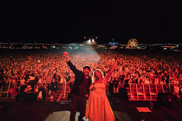 Alex James and Kemi at the Big Feastival in 2024. Photo by Sharon Lopez Tomas.