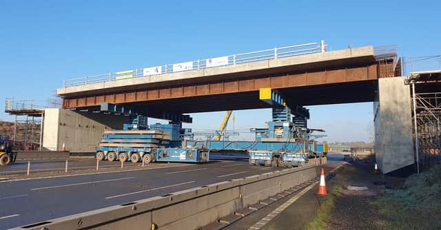 The new Stoneleigh Junction bridge deck was constructed by specialist contractor Colas Ltd. Picture supplied.