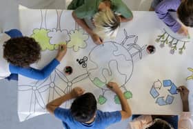 Children drawing