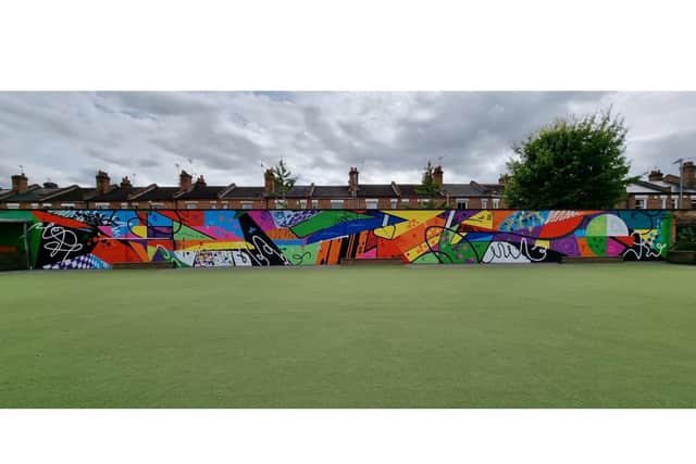 The 33 metre long mural at Shrubland Street Community Primary School was completed by Brink Contemporary Arts and was funded by The Arts Council. Photo supplied