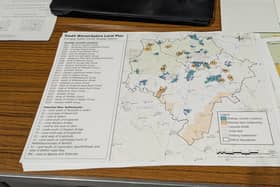 The South Warwickshire Local Plan Emerging Spatial Growth Strategy Options map