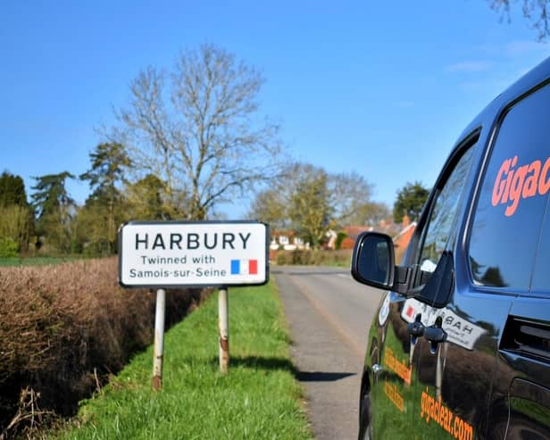 Hundreds of homes in Harbury are getting a broadband boost thanks to Gigaclear. Picture supplied.