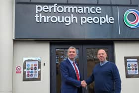 Rob Colbourne OBE (left) with Corin Crane
