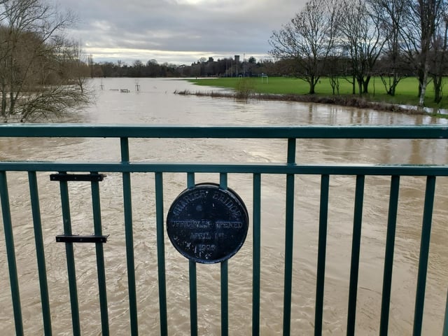St Nicholas Park in Warwick after Storm Henk. Photo by Geoff Ousbey