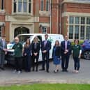 Foundation Heads and pupils from each Foundation school meet with members of the Warwick Foodbank team. Photo by Warwick School