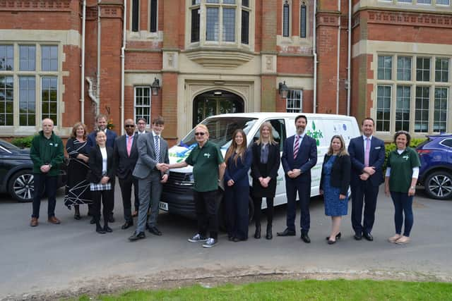 Foundation Heads and pupils from each Foundation school meet with members of the Warwick Foodbank team. Photo by Warwick School