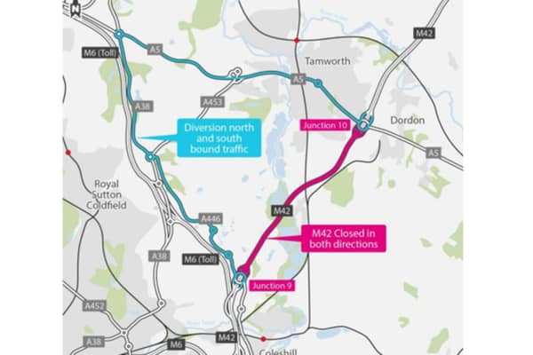 The diversion route in place. Photo supplied