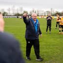 Paul Holleran takes the applause after taking charge of his 700th game at the club.  Pic: Cameron Murray.