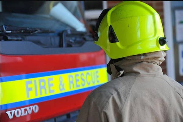 A woman has died and a man has been taken to hospital following a house fire this morning (Friday).