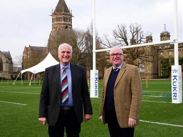 Ian and Peter at Rugby School.