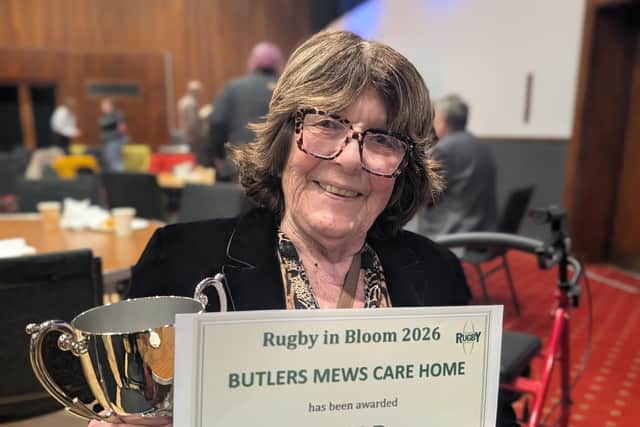 Resident Maggie who is part of the home's gardening club.
