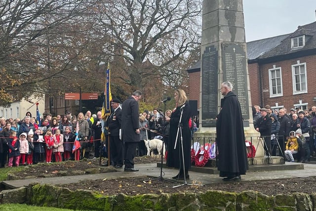 The Remembrance Sunday parade and service in Kenilworth. Picture courtesy of Kenilworth Town Council.