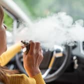 Drivers can be fined up to £5,000 for vaping in vehicles