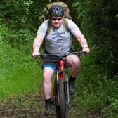16km mountain bike (40lb backpack)
