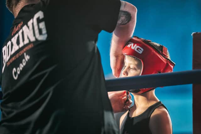 Boxing action at the Cleary's event.