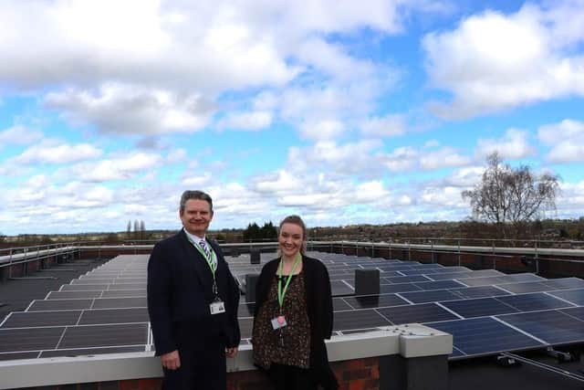 NWSLC's David Poole, Chief Operating Officer and Natalie Dawes, Director of Estates and Facilities