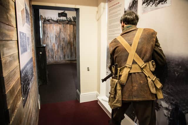 The replica First World War trench. Photo by Gill Fletcher