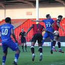 Action from Leamington's 2-1 Birmingham Senior Cup FInal defeat to Tamworth (Picture: @LeamingtonFC)