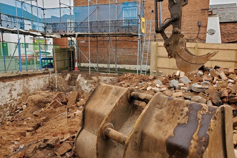 Work at the former Stoneleigh Arms pub site in Leamington