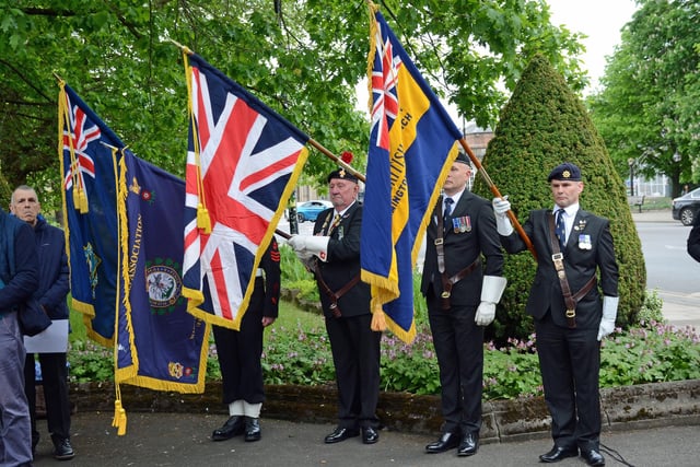 Photos of the service which took place at the war memorial at Euston Place in Leamington town centre on VE Day 80 yesterday (Thursday May 8).