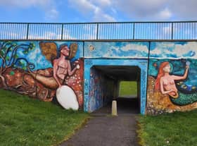 Town's much-loved mermaid mural in Brownsover.