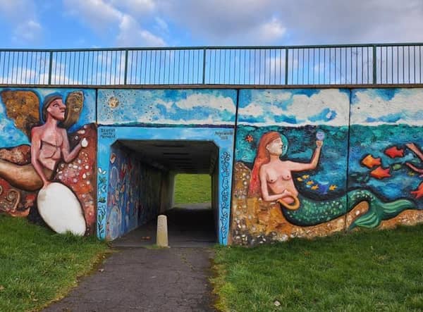Town's much-loved mermaid mural in Brownsover.