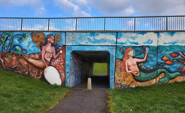 Town's much-loved mermaid mural in Brownsover.