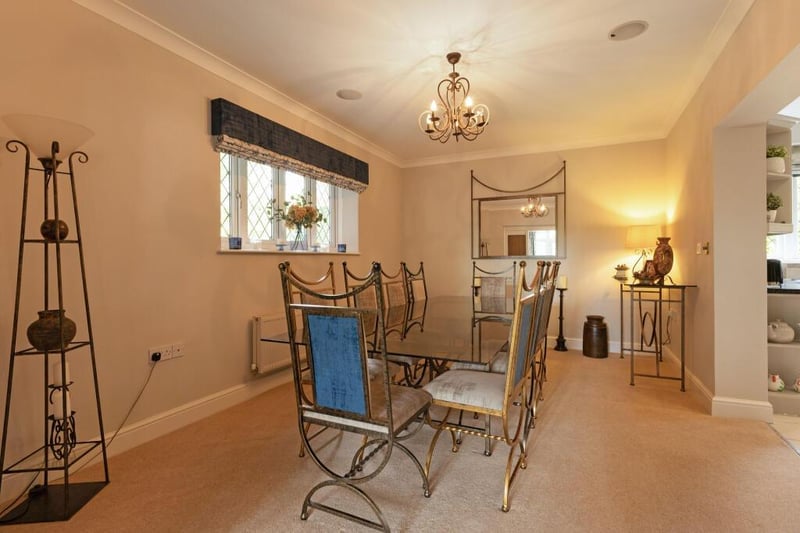 The dining room.