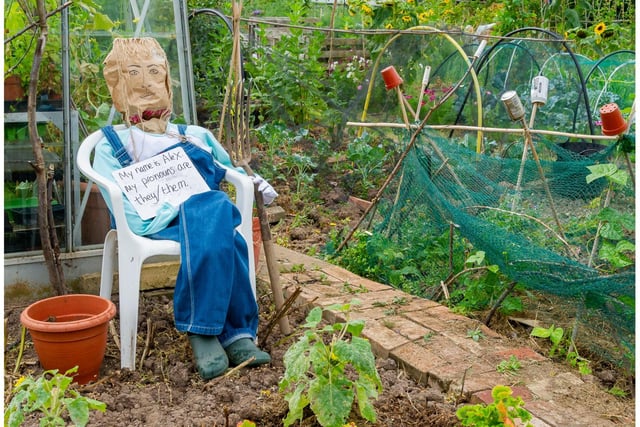 One of the many scarecrows created ahead of the open day. Photo by Mike Baker