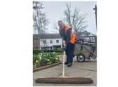 Street cleaner Andrew Walton does such a good job keeping Lutterworth spick and span that he’s now cleaned up a coveted award.