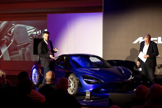 Experts talk about the development of the McLaren supercar at the British Motor Museum in Gaydon