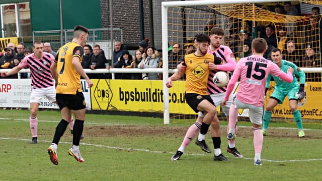 Leamington beat Curzon Ashton 4-1 on Saturday before a 2-1 win at Brackley Town kept them out of the relegation zone.