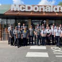 The team at McDonald’s in Leicester Road